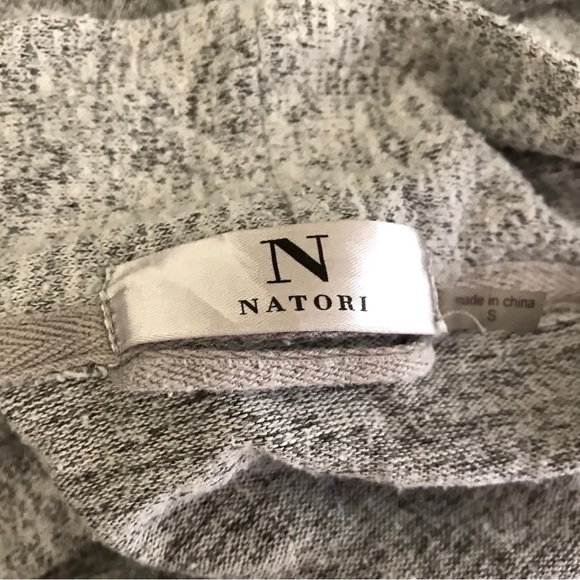 Natori Soho Brush Robe Basics Heather Gray Size S Cozy Loungewear Self Tie Belt - Picture 9 of 10